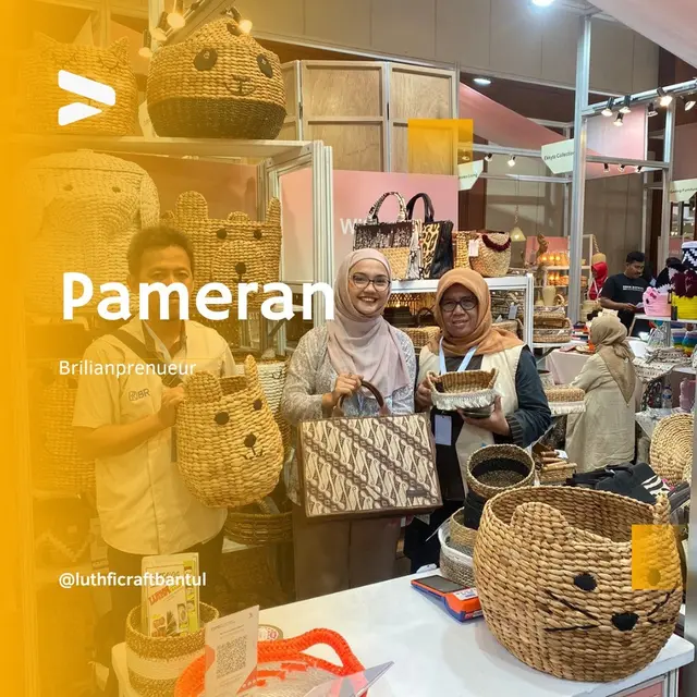 Modal Kecil Rp 5 Juta, Heru Pemilik Luthfi Craft Sulap Eceng Gondok Jadi Produk Ekspor ke Tiga Benua