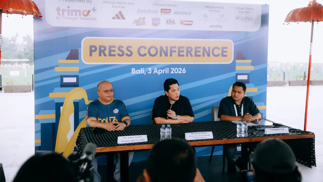 Menpora Erick Thohir menghadiri pembukaan Youth Football Tournament Bali 7s 2026