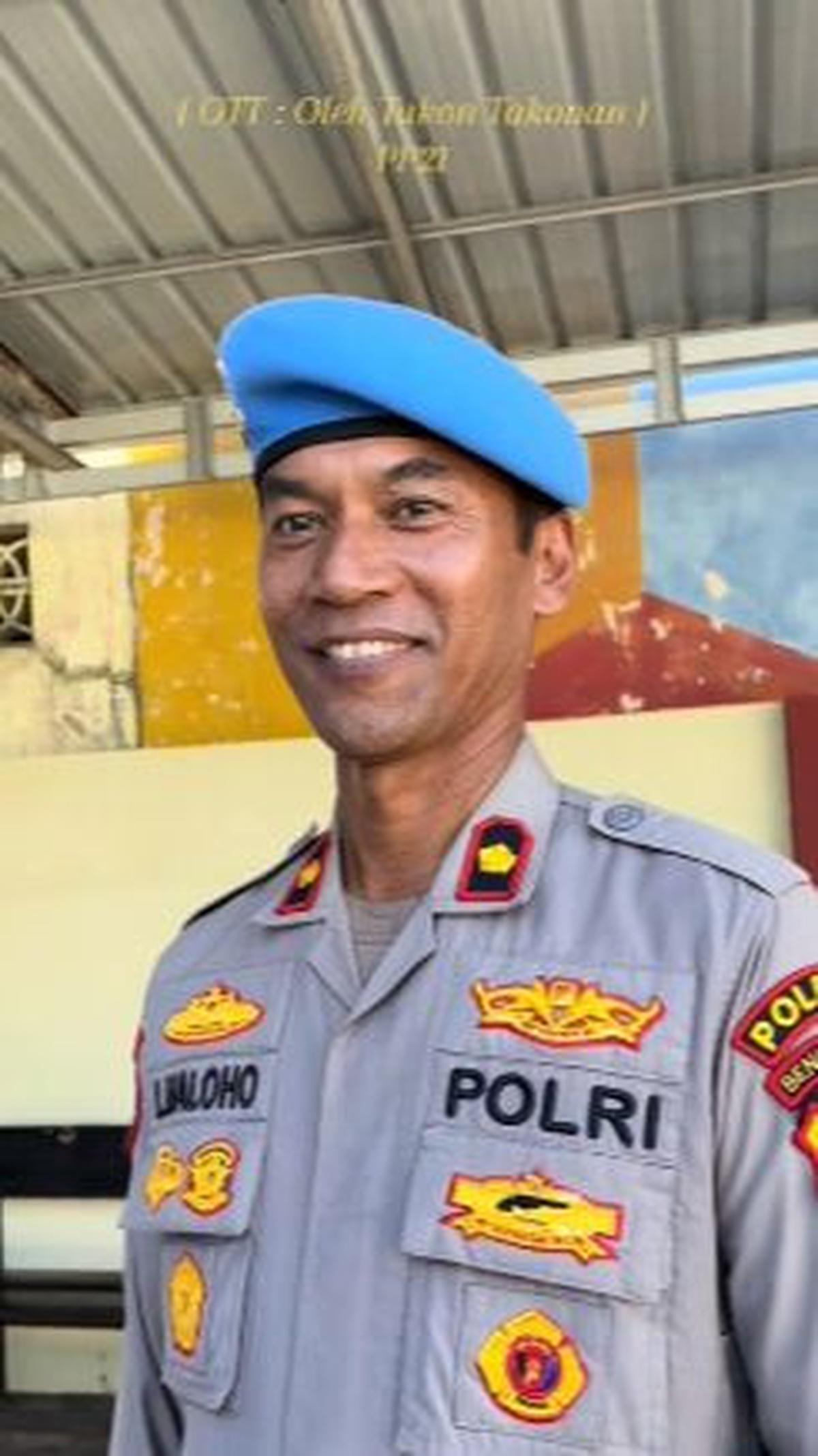 "Siap Jenderal, Letjen (namanya) Jenderal. Letjen Haloho," ujar Kompol Letjen Haloho mengenalkan diri.<br>