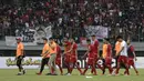 Pemain Persija Jakarta tertunduk usai kalah melawan Bali United pada laga Shopee Liga 1 di Stadion Patriot Chandrabhaga, Bekasi, Kamis (19/9). Bali United menang 1-0 atas Persija. (Bola.com/Yoppy Renato)
