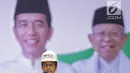 Capres nomor urut 01 Joko Widodo memberi sambutan pada Deklarasi Dukungan 10.000 Pengusaha untuk Jokowi-Ma'ruf Amin di Istora Senayan GBK, Jakarta, Kamis (21/3). Deklarasi dihadiri pengusaha yang tergabung dalam KerJo. (Liputan6.com/Faizal Fanani)