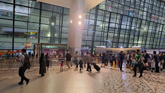 Suasana Terminal 3 Bandara Soekarno-Hatta, Tangerang.