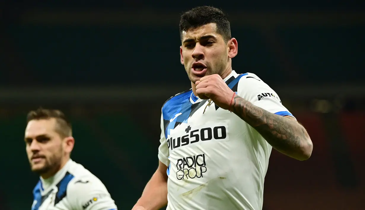 Cristian Romero. Bek asal Argentina ini resmi dikontrak Juventus pada 12 Juli 2019 namun langsung dipinjamkan ke klub lamanya Genoa hingga akhir musim 2019/2020. Pada 5 September 2020 ia kembali dipinjamkan ke Atalanta dendan durasi selama dua musim. (AFP/Miguel Medina)