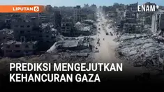 Dua tahun perang antara Israel dan Hamas menyisakan Kota Gaza menjadi lautan puing. Seisi kota nyaris rata dengan tanah.