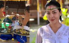 Lulu Tobing Ikuti Upacara Mecaru di Bali, Berikut 8 Potretnya!