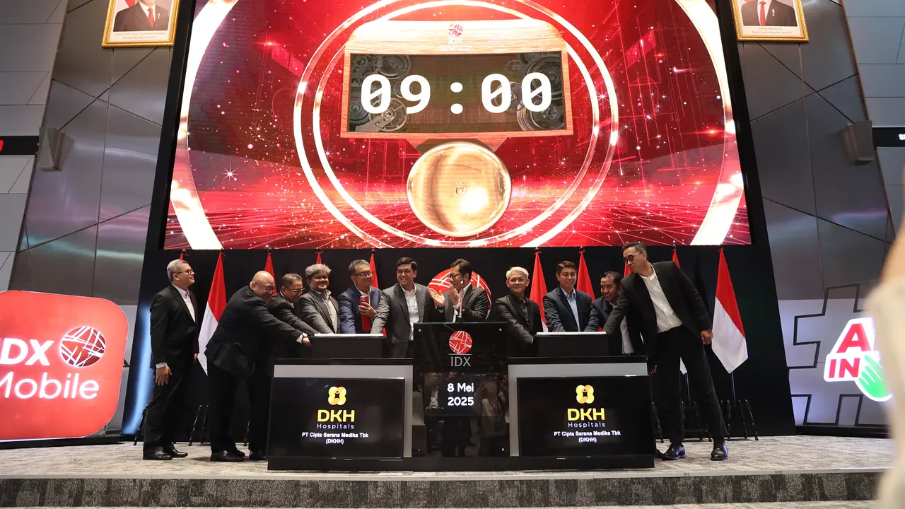 Pencatatan saham perdana PT Cipta Sarana Medika (DKHH), Kamis, 8 Mei 2025. (Foto: BEI)