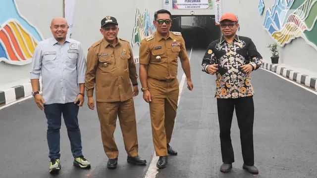 Bersama Walikota Depok, Gubernur Jawa Barat Ridwan Kamil Resmikan Under Pass Dewi Sartika