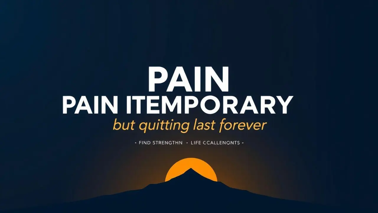 Pain is Temporary Quotes