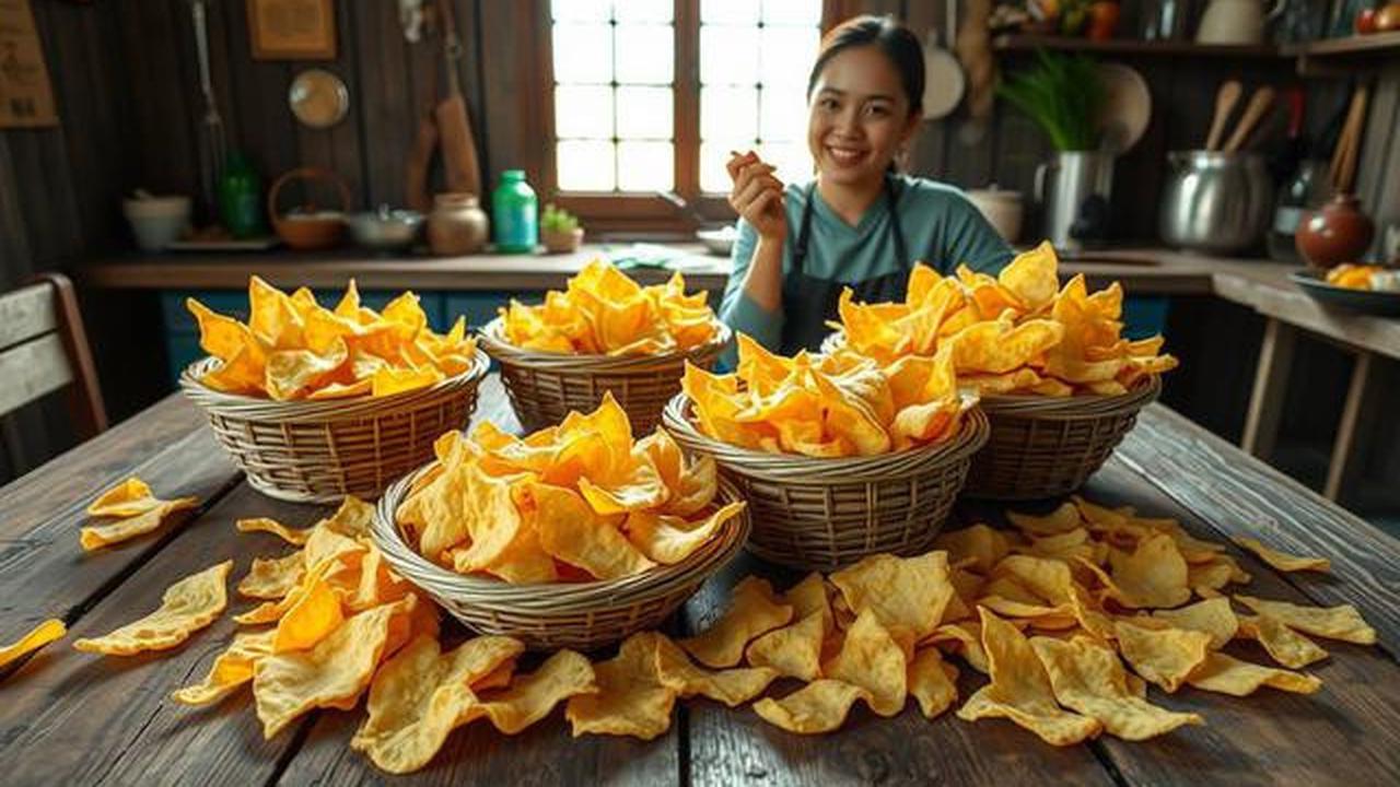 Resep Keripik Singkong Pedas Manis, Renyah Tahan Lama Tidak Keras