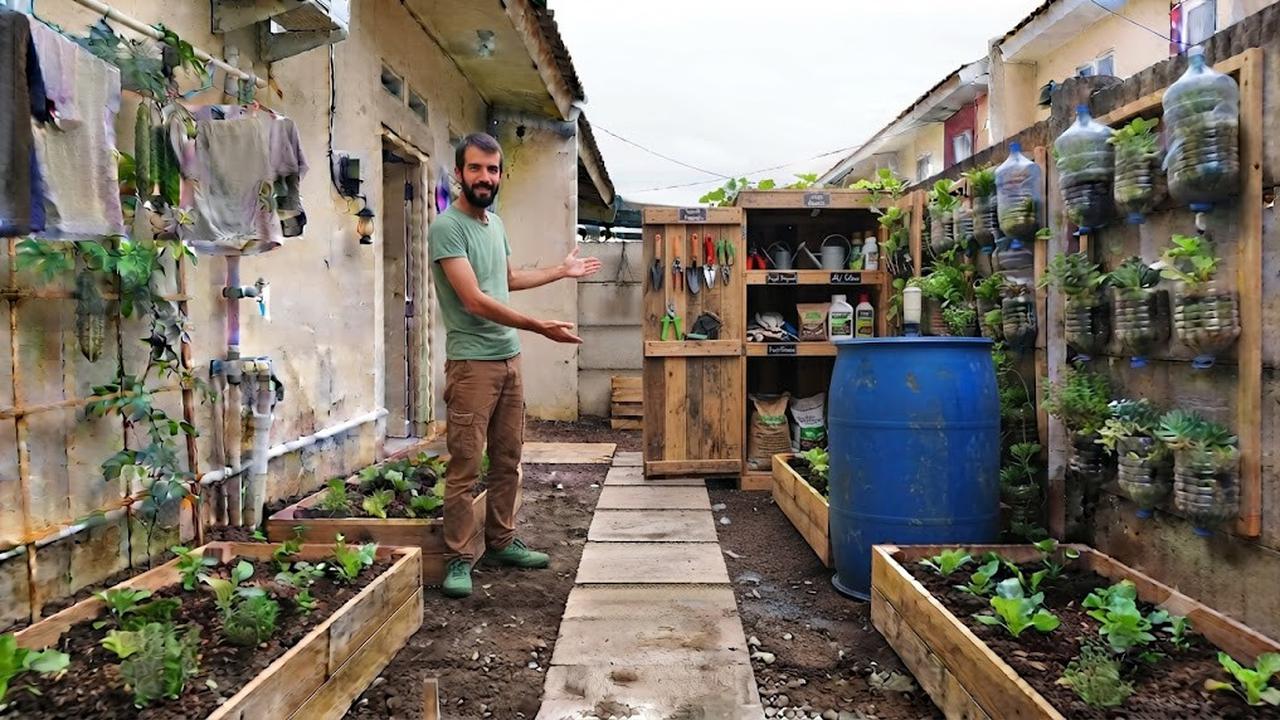 Menata Halaman Belakang Rumah Subsidi Jadi Kebun Sayur