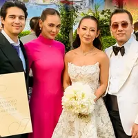 Luna Maya kondangan ke Italia Bersama Maxime Bouttier. [@lunamaya]