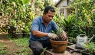 Cara Menanam Nanas di Pot agar Cepat Mengeluarkan Anakan, Begini Perawatan yang Tepat