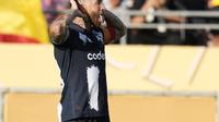Sergio Ramos merayakan golnya pada laga Monterrey vs Inter Milan di Piala Dunia Antarklub 2025 (AP Photo/Gregory Bull)