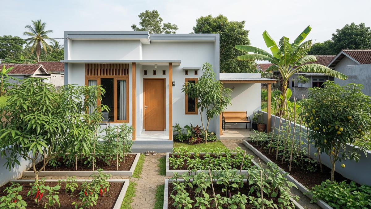 8 Model Rumah Kecil 5×10 di Desa Punya Kebun Buah dan Sayur, Inspirasi Hunian Sederhana Produktif