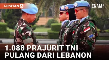 Kembali dari Lebanon, 1.088 Prajurit Pasukan Perdamaian Peroleh Satyalencana Santi Dharma