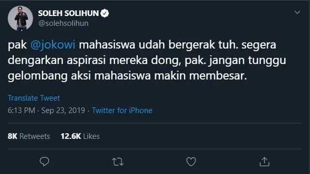 7 Selebriti Ini Tunjukan Dukungan Ke Mahasiswa Saat Demo DPR