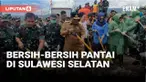 Aksi membersihkan pantai dari sampah terutama sampah plastik digelar serentak di delapan kota kabupaten di Sulawesi Selatan hari Kamis (14/12). Bersama ratusan warga, KSAD Jenderal TNI Maruli Simanjuntak ikuti kegiatan ini di pesisir pantai Bantaeng.
