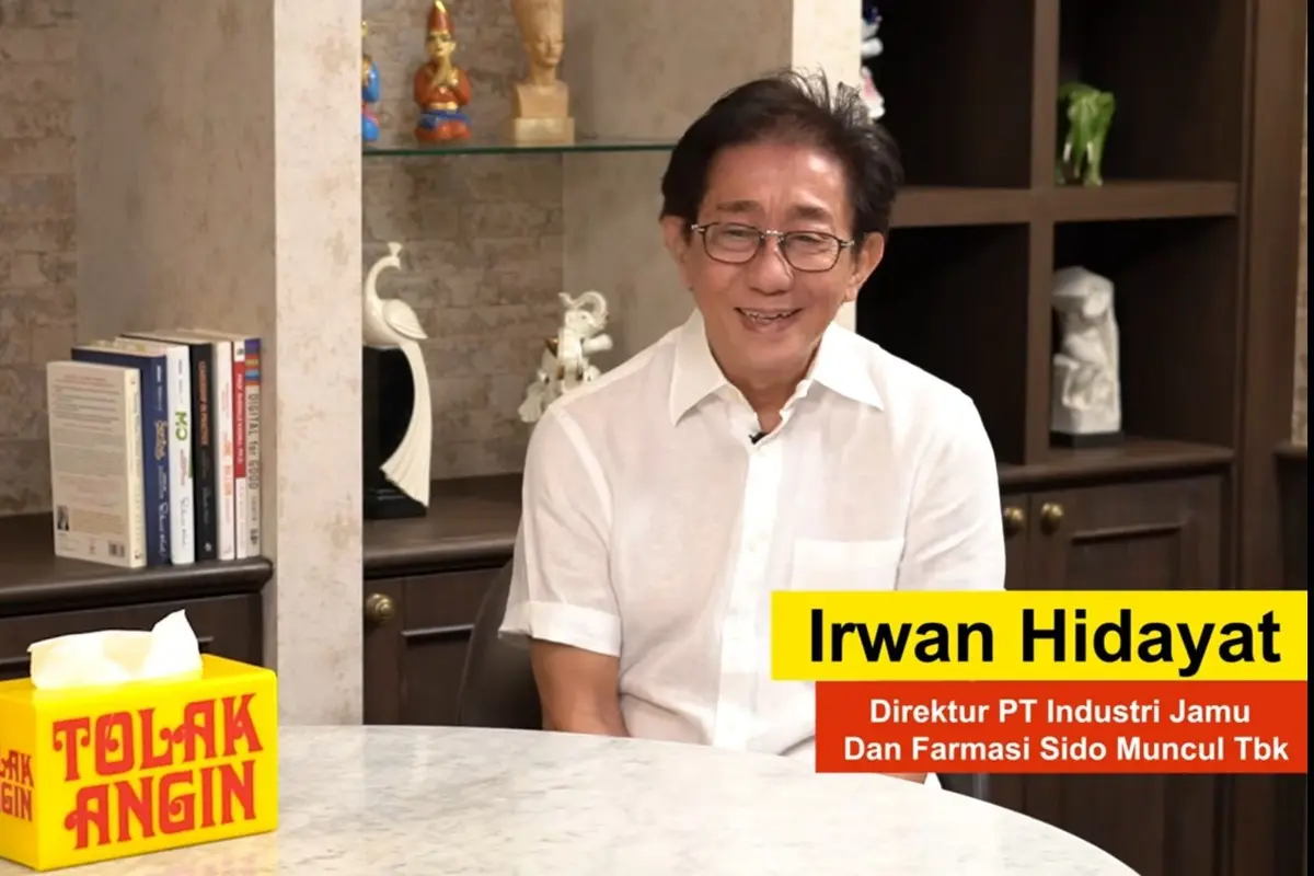 Tangkapan layar YouTube Rhenald Kasali saat wawancara dengan Direktur PT Industri Jamu dan Farmasi Sido Muncul Tbk Irwan Hidayat.