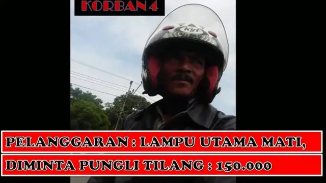 Viral Video Warga Palembang Rekam Dugaan Pungli Polisi Lalu Lintas