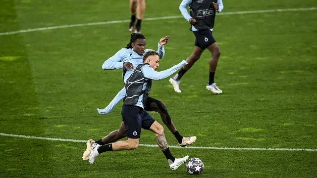 Latihan Benfica vs Club Brugge di Liga Champions
