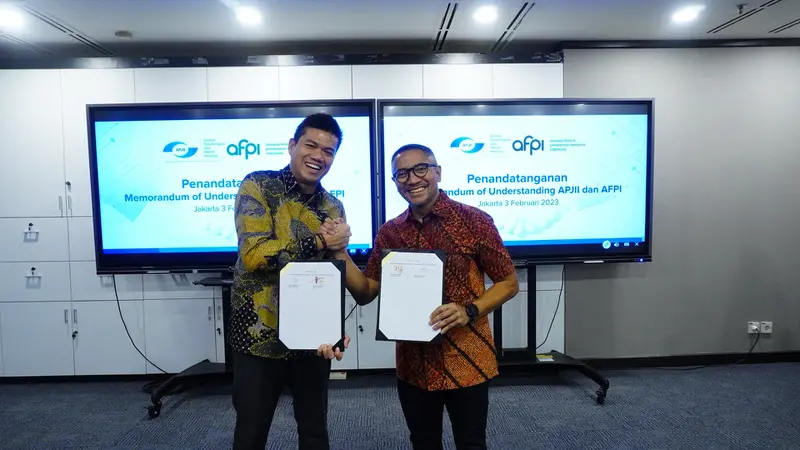 APJII dan AFPI menjalin kerja sama, guna mendukung perluasan digitalisasi dan meningkatkan dampak ekonomi digital bagi pembangunan (Dok. APJII/AFPI)