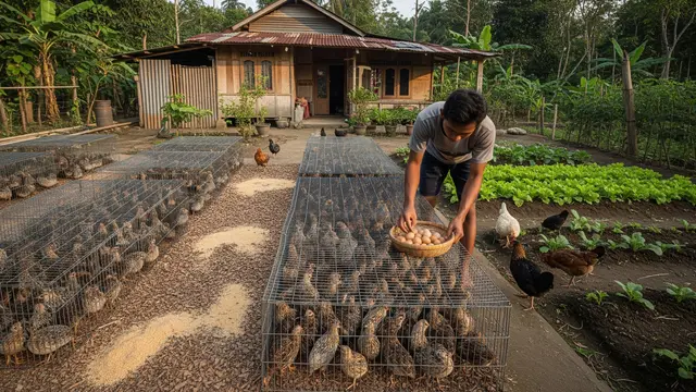 Model Kebun dan Peternakan Mini yang Bisa Jadi Penghasilan Tambahan di Rumah Model Ternak Puyuh