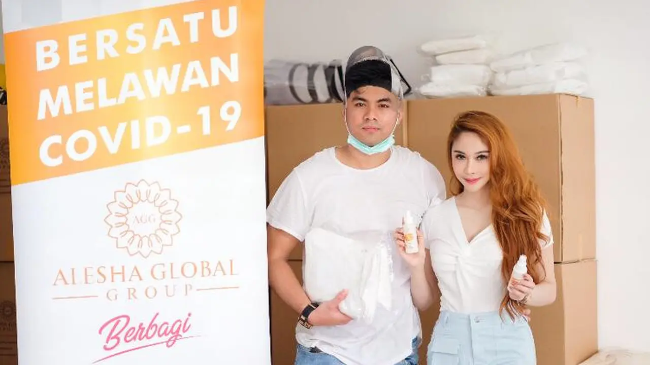 Guntur Triyoga dan Apristiyah ikut ambil andil membantu pencegahan dan penanganan penularan virus corona (Covid-19) di Tanah Air