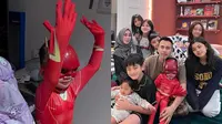 Momen Kocak Rayyanza Sahur Pakai Kostum The Flash (Sumber: Instagram/rieta_amilia)