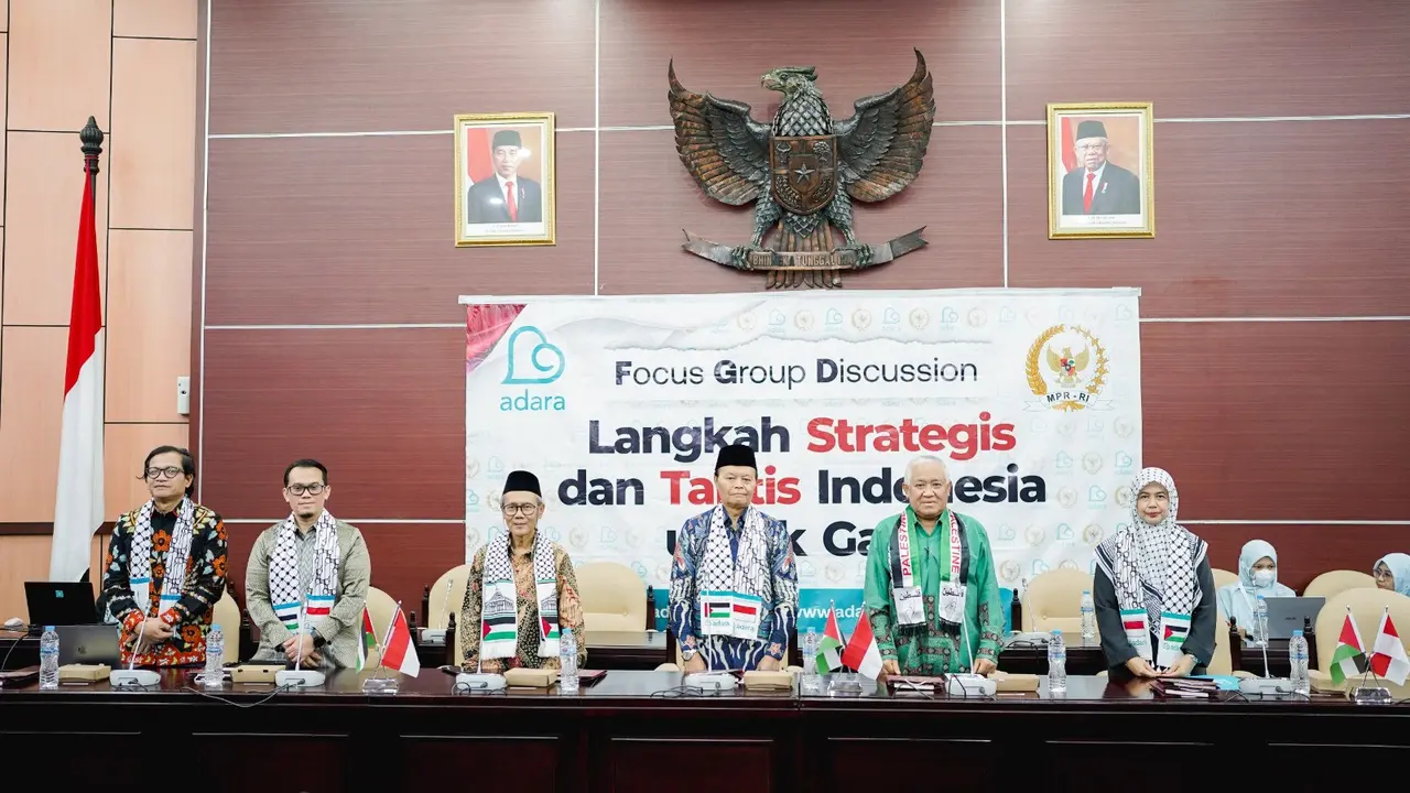 Adara Relief International menggelar Focus Group Discussion (FGD) bertajuk “Langkah Strategis dan Taktis Indonesia untuk Gaza” (Istimewa)