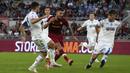 AS Roma. Pasukan Jose Mourinho menjamu Empoli di pekan ke-7. Mereka berhasil memetik tiga poin penuh usai menang dua gol tanpa balas lewat gol-gol yang dicetak Lorenzo Pellegrini dan Henrikh Mkhitaryan. (AP/Alessandra Tarantino)