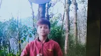 Muhammad Gibran Arrasyid, 14 tahun, pendaki remaja asal Kampung Citangtu, Desa Citangtu, Kecamatan Pangatikan, Garut, Jawa Barat hilang, dalam pendakian di Gunung Guntur, kemarin. (Liputan6.com/Jayadi Supriadin)