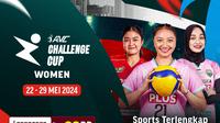Jadwal Siaran Langsung AVC Challenge Cup 2024 Putri di Vidio, 22 - 29 Mei 2024. (Sumber: dok. vidio.com)