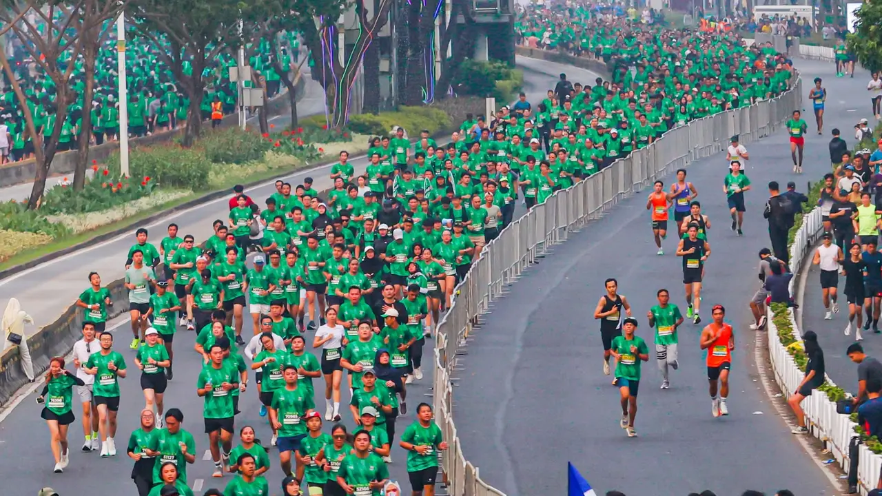 25.000 Pelari Ramaikan GBK, Olahraga Jadi Gaya Hidup yang Menyenangkan