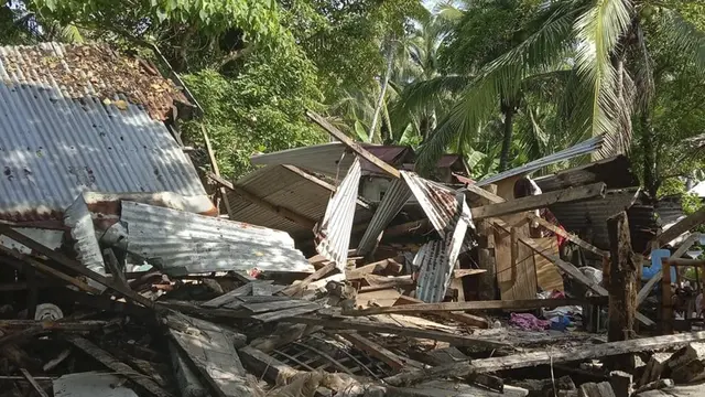 Kerusakan Akibat Gempa Magnitudo 6,9 di Filipina Tengah