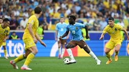 Timnas Belgia hanya meraih satu poin usai imbang 0-0 melawan Ukraina. (Fabrice COFFRINI / AFP)