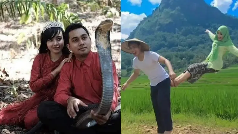 6 Prewedding Unik Tema 'Back To Nature' Ini Gokil Banget