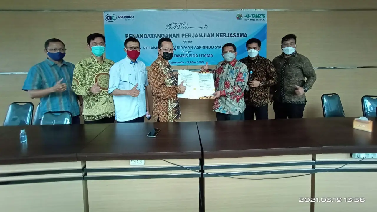 Askrindo Syariah melakukan kerjasama dengan KSPPS Tamzis Bina Utama.