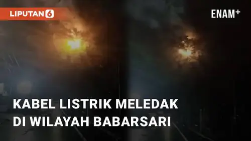 VIDEO: Detik-detik Kabel Listrik Meledak di Wilayah Babarsari Yogyakarta