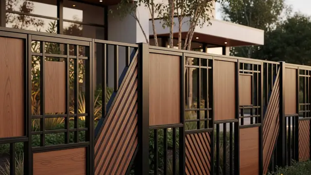 Model Pagar Rumah Klasik Modern Motif Geometris Kontemporer
