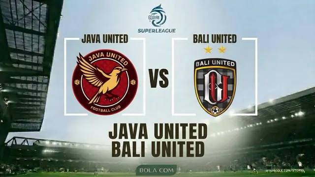 Ilustrasi Java United Vs Bali United