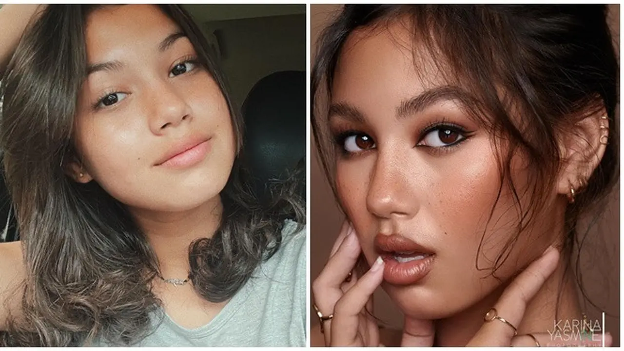 Biasa Natural, Ini 6 Pesona Saskia Chadwick Saat Tampil dengan Makeup Tebal