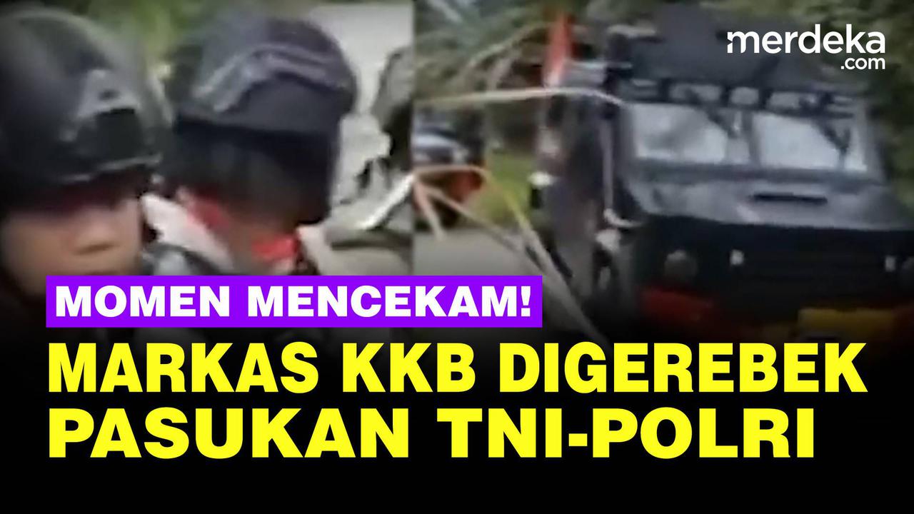 VIDEO: Momen Pasukan TNI Polri Gerebek Markas KKB, Senjata Rakitan & Bendera Disita