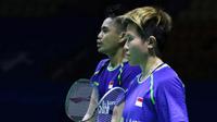 Tontowi Ahmad/Liliyana Natsir, mengaku kehilangan fokus pada gim kedua ketika menghadapi Mark Lamsfuss/Isabel Herttrich di China Terbuka Super Series Premier 2017, Kamis (16/11/2017). (dok. PBSI)