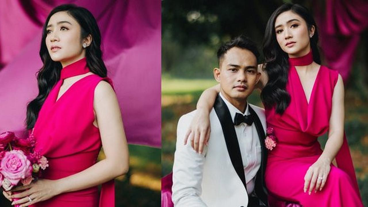 Potret Menyala Febby Rastanty Pakai Dress Pink Fuschia di Sesi Foto Prewed Terbaru Bareng Drajad Djumantara