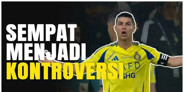VIDEO: Momen Gol Kontroversial Cristiano Ronaldo Saat Al Nassr Hadapi Al Shabab di Liga Arab Saudi