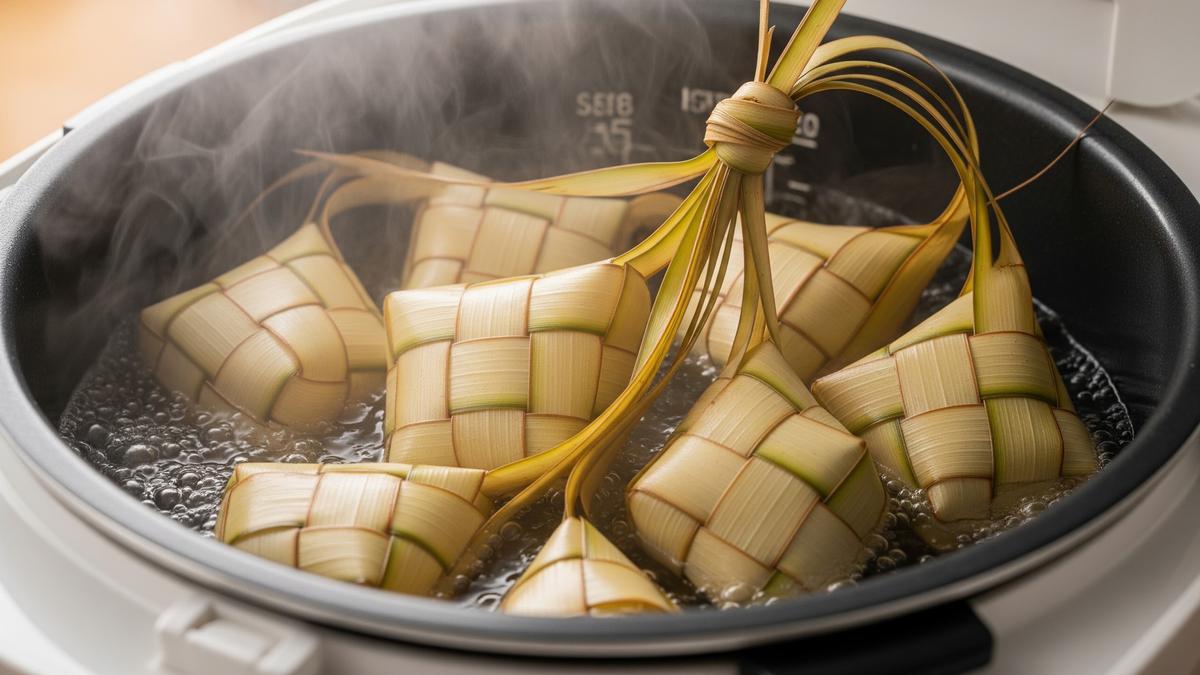 Resep Ketupat Rice Cooker Anti Gagal, Praktis untuk Lebaran dan Hemat Gas