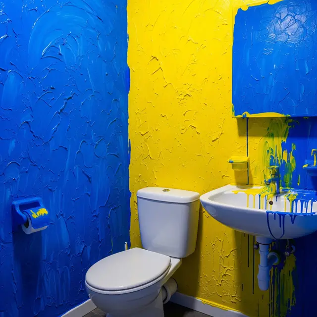 Warna cat kamar mandi yang harus dihindari (Image by Gemini AI)