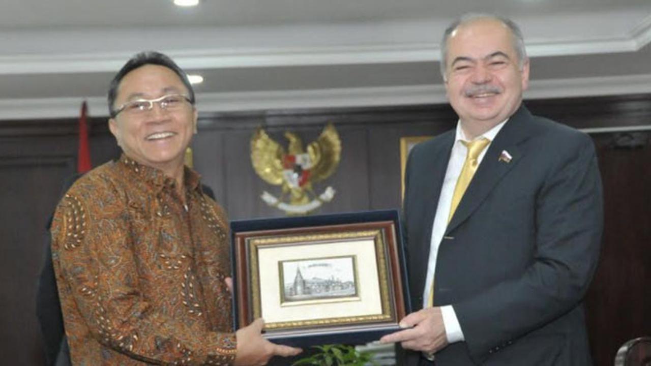 Ketua MPR Terima Kunjungan Wakil Ketua Parlemen Rusia