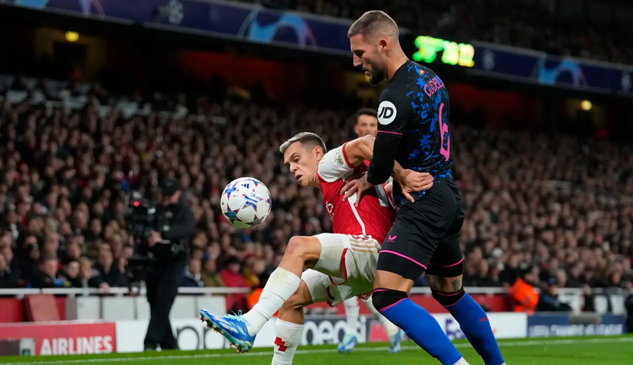 Mendominasi permainan, Arsenal baru bisa memimpin 1-0 di menit ke-29. (AP Photo/Kirsty Wigglesworth)