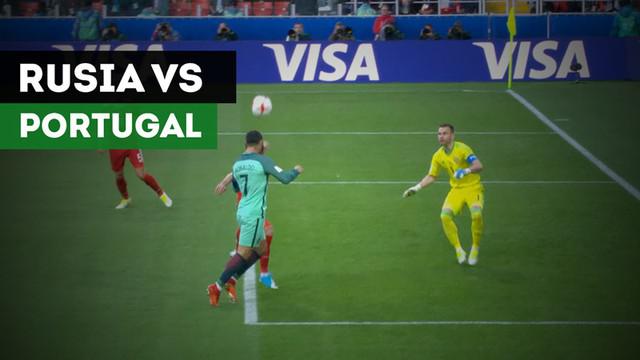 Berita video Portugal menaklukkan Rusia dengan gol mudah Cristiano Ronaldo di Grup A Piala Konfederasi, Rabu (21/6/2017).